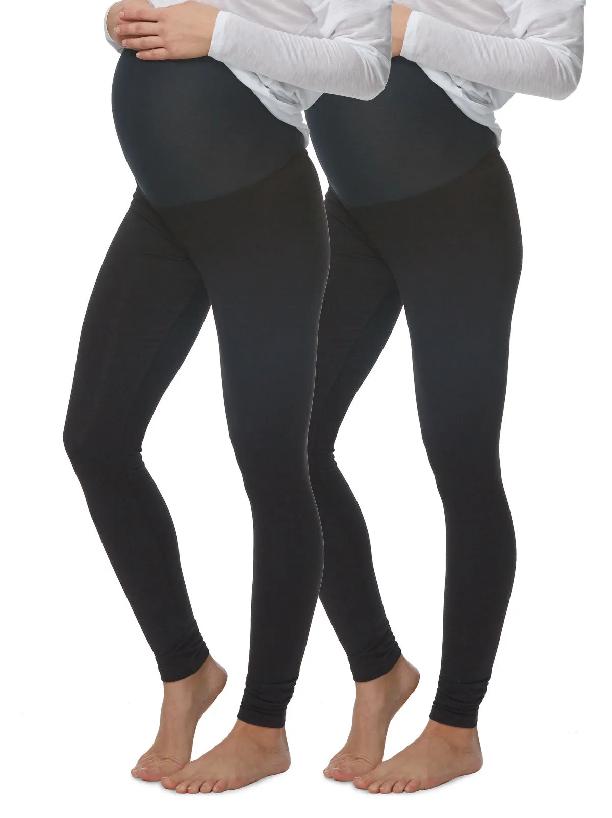 Velvety Soft Maternity Leggings 2-Pack