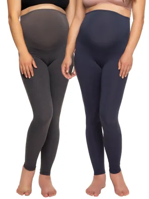 Velvety Soft Maternity Leggings 2-Pack