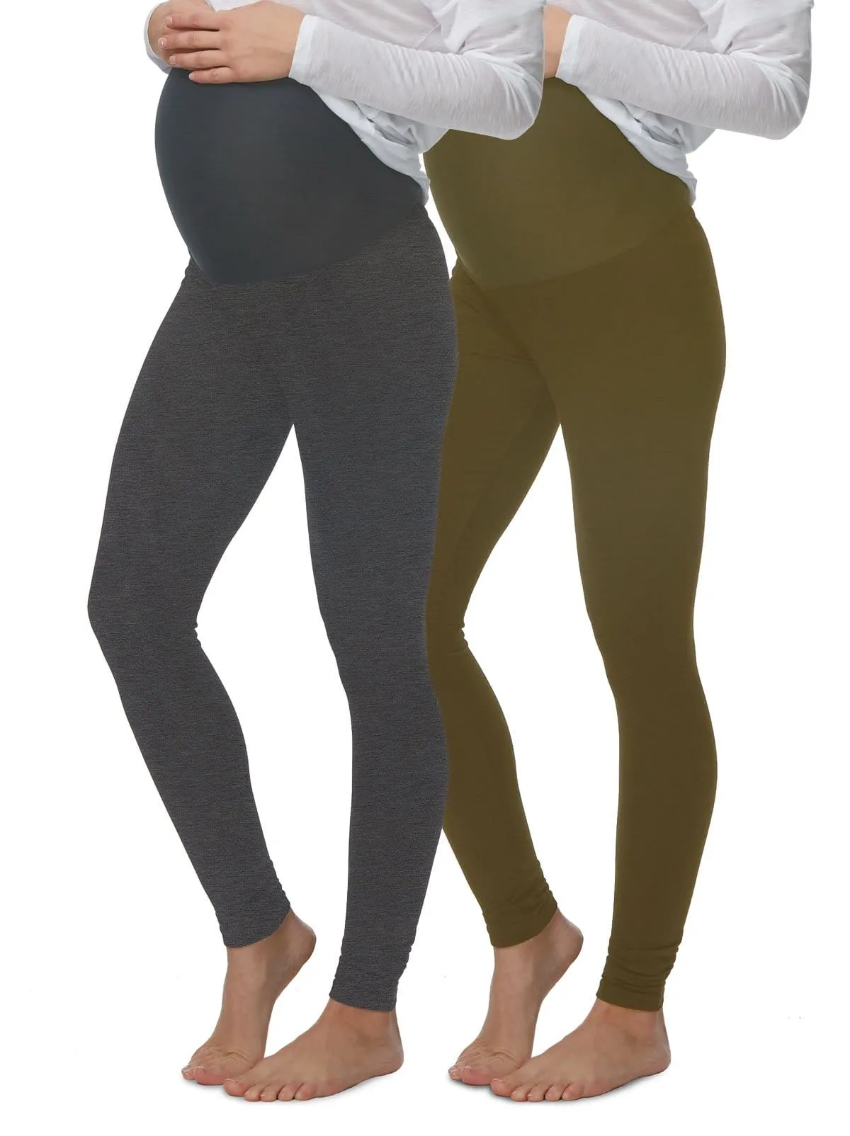 Velvety Soft Maternity Leggings 2-Pack