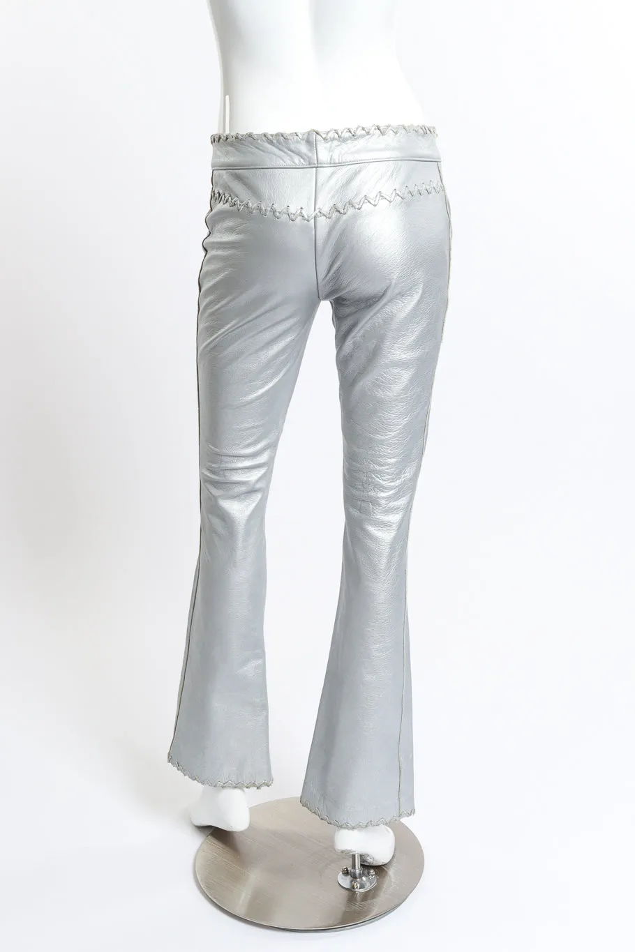 Whip Stitch Leather Pants