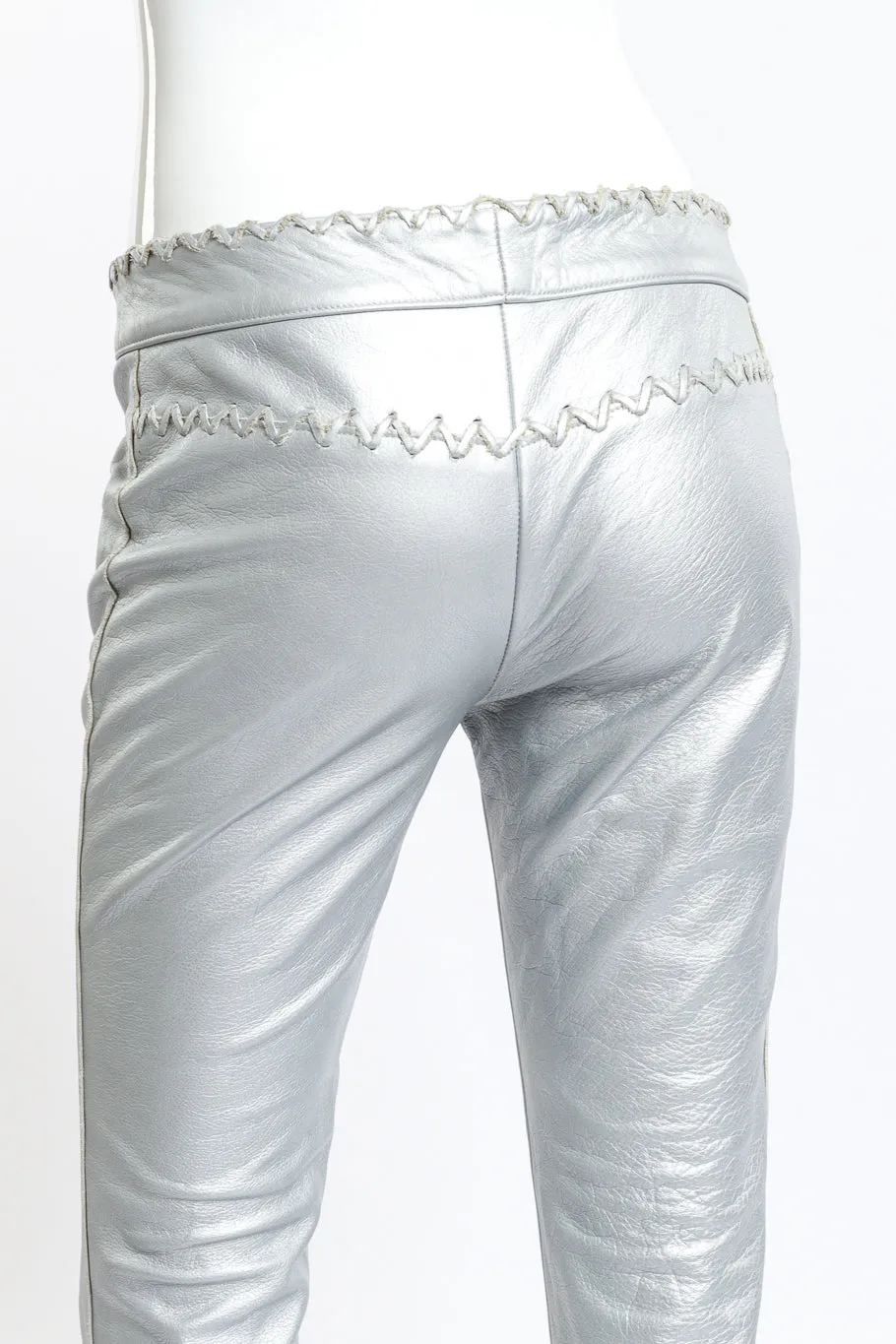 Whip Stitch Leather Pants