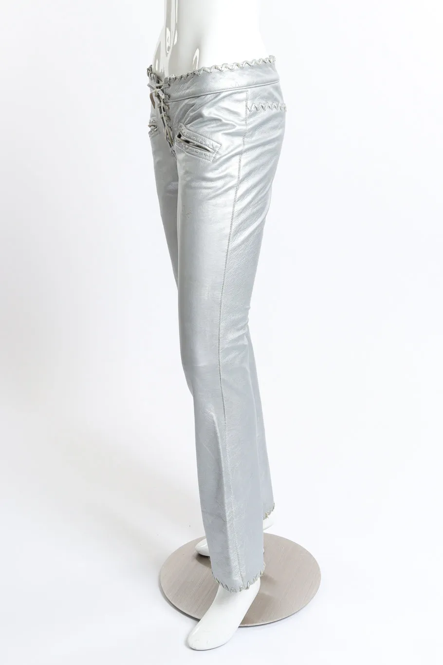 Whip Stitch Leather Pants