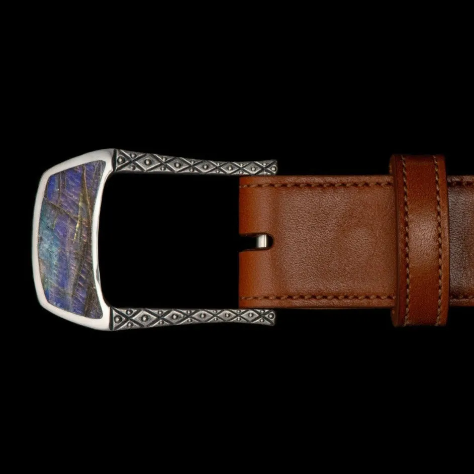 William Henry Labradorite Belt Buckle