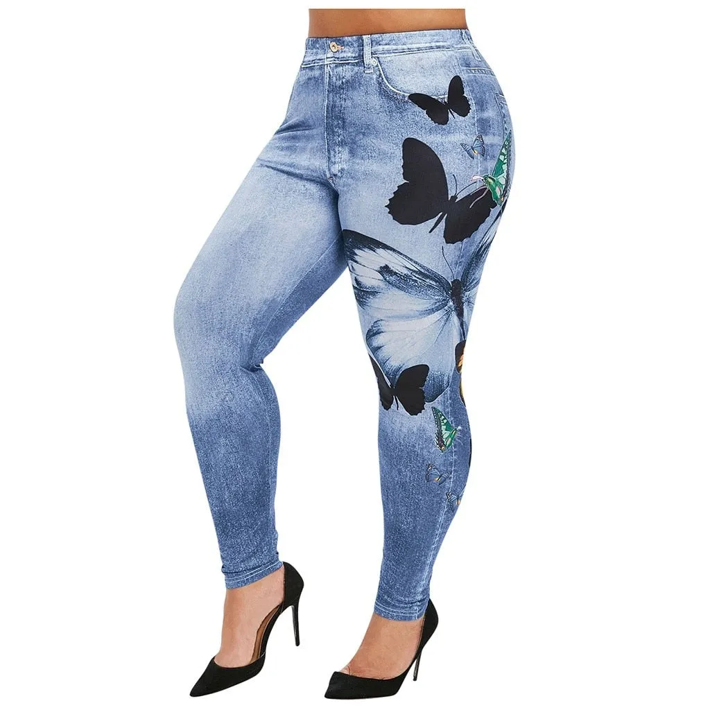 Women Cowboy Printed Leggings