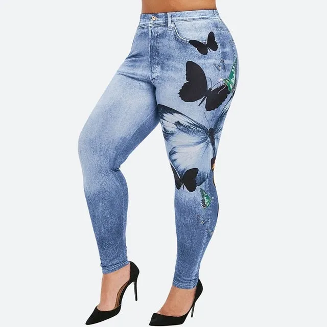 Women Cowboy Printed Leggings