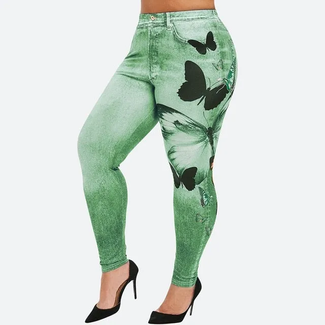 Women Cowboy Printed Leggings
