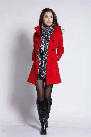 Women's Classy Double Breasted Pea Coat