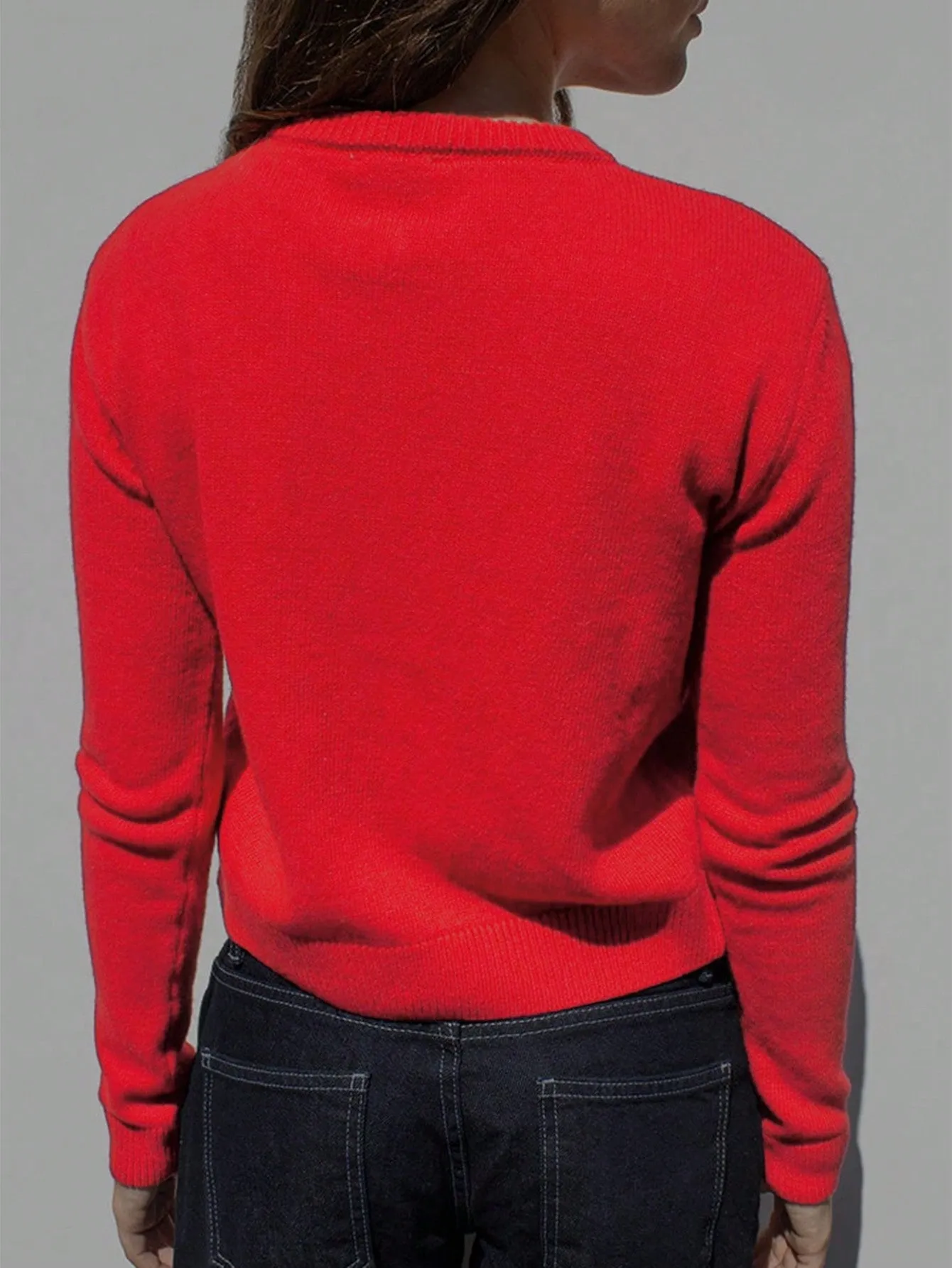 Women's Solid Color Casual Cardigan, Minimalist Fashion For Daily Wear