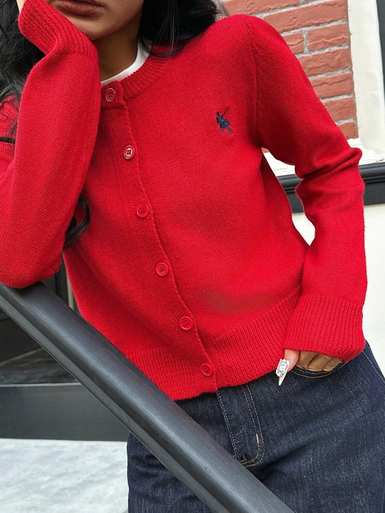 Women's Solid Color Casual Cardigan, Minimalist Fashion For Daily Wear