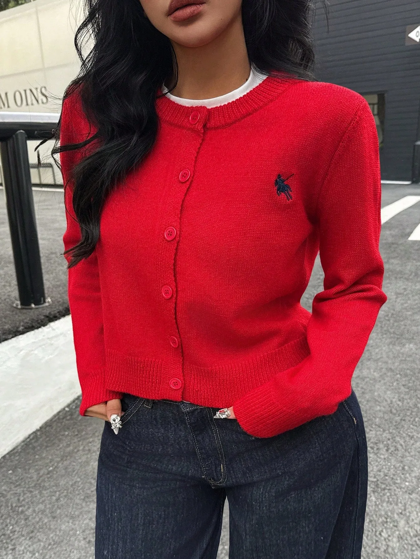 Women's Solid Color Casual Cardigan, Minimalist Fashion For Daily Wear