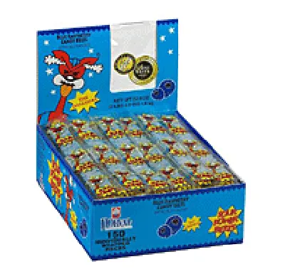 Wrapped blue raspberry sour power belt 150 CT