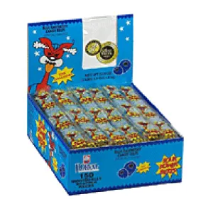 Wrapped blue raspberry sour power belt 150 CT