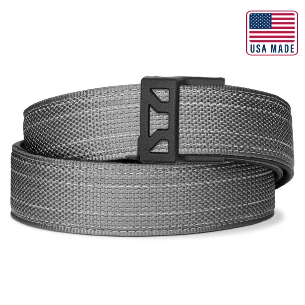X SERIES BUCKLE  | USA MADE GRAY TACTICAL NYLON GUN BELT 1.5"