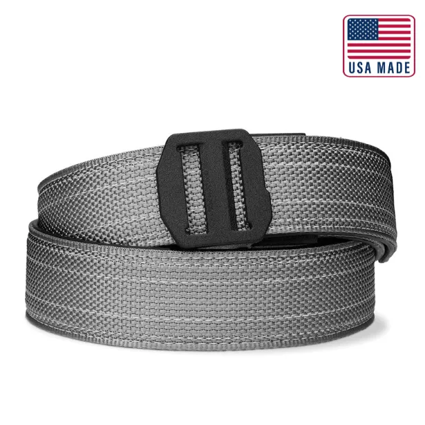 X SERIES BUCKLE  | USA MADE GRAY TACTICAL NYLON GUN BELT 1.5"