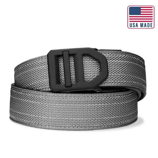 X SERIES BUCKLE  | USA MADE GRAY TACTICAL NYLON GUN BELT 1.5"