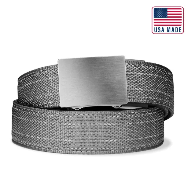 X SERIES BUCKLE  | USA MADE GRAY TACTICAL NYLON GUN BELT 1.5"