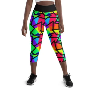 Yoga Capri Leggings, Neoncore Memphis
