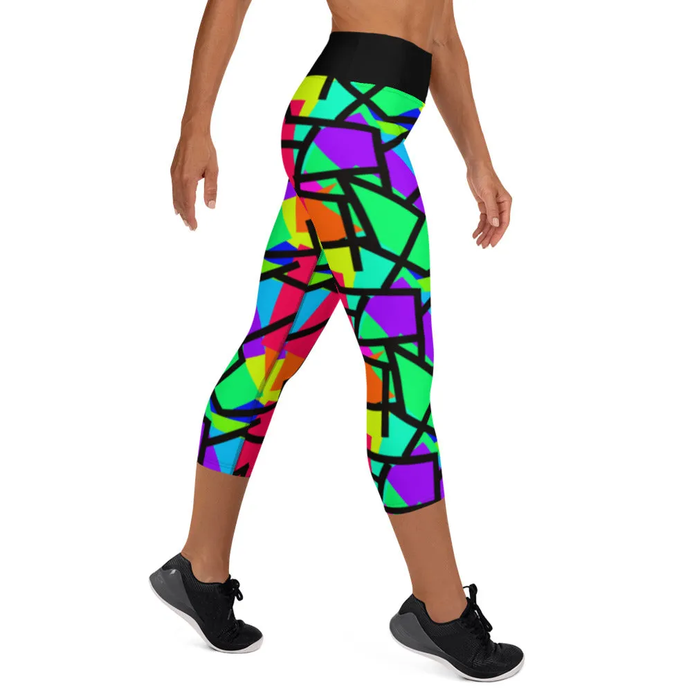 Yoga Capri Leggings, Neoncore Memphis