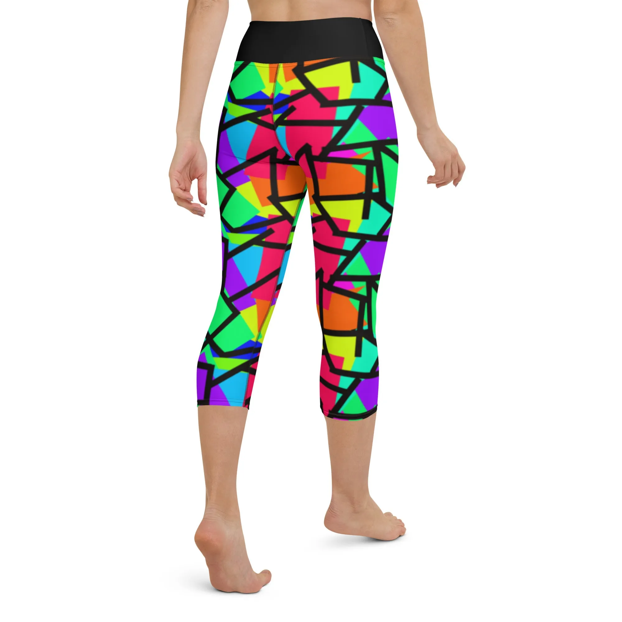 Yoga Capri Leggings, Neoncore Memphis