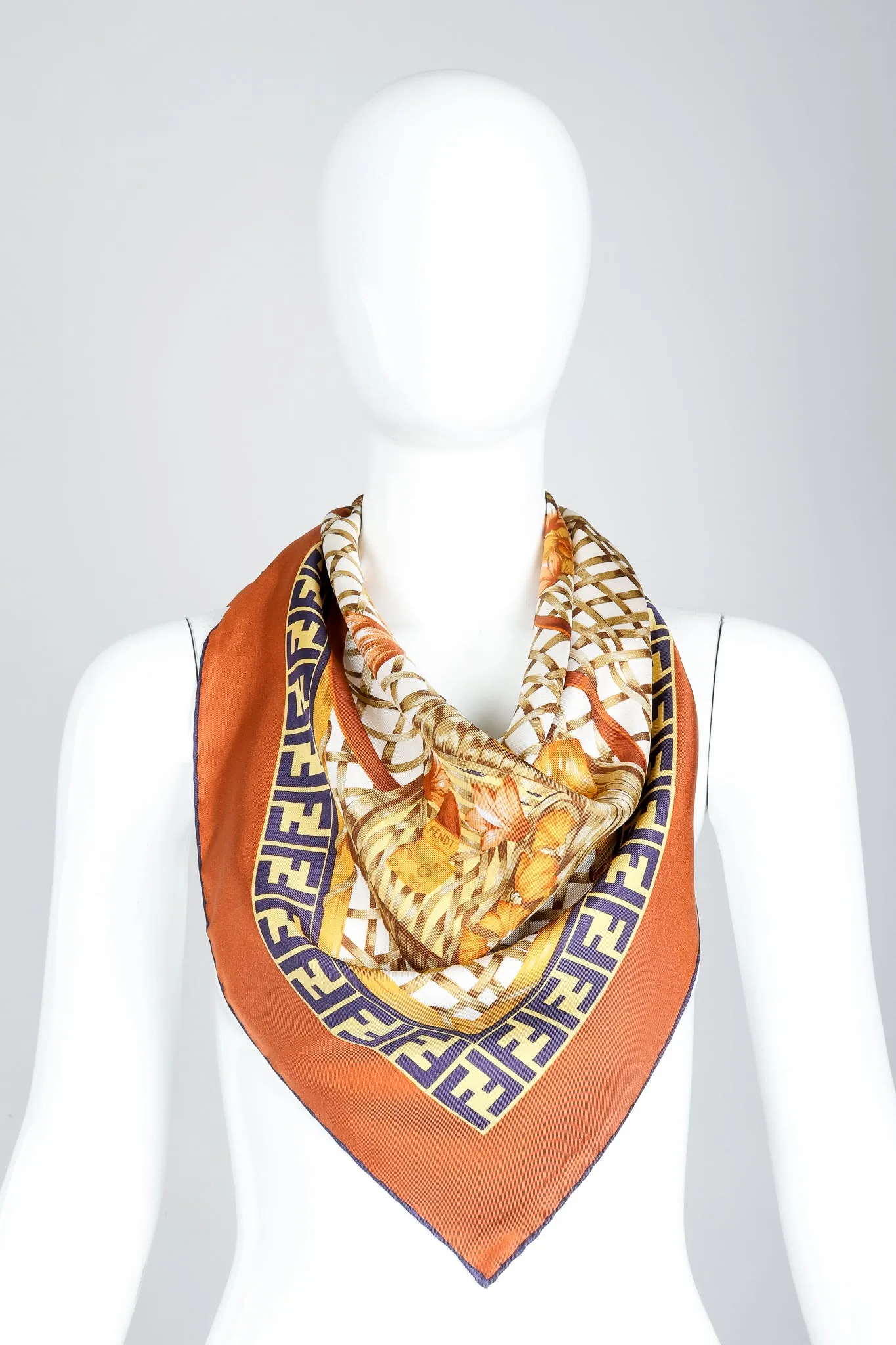 Zucca Basket Backpack Print Scarf