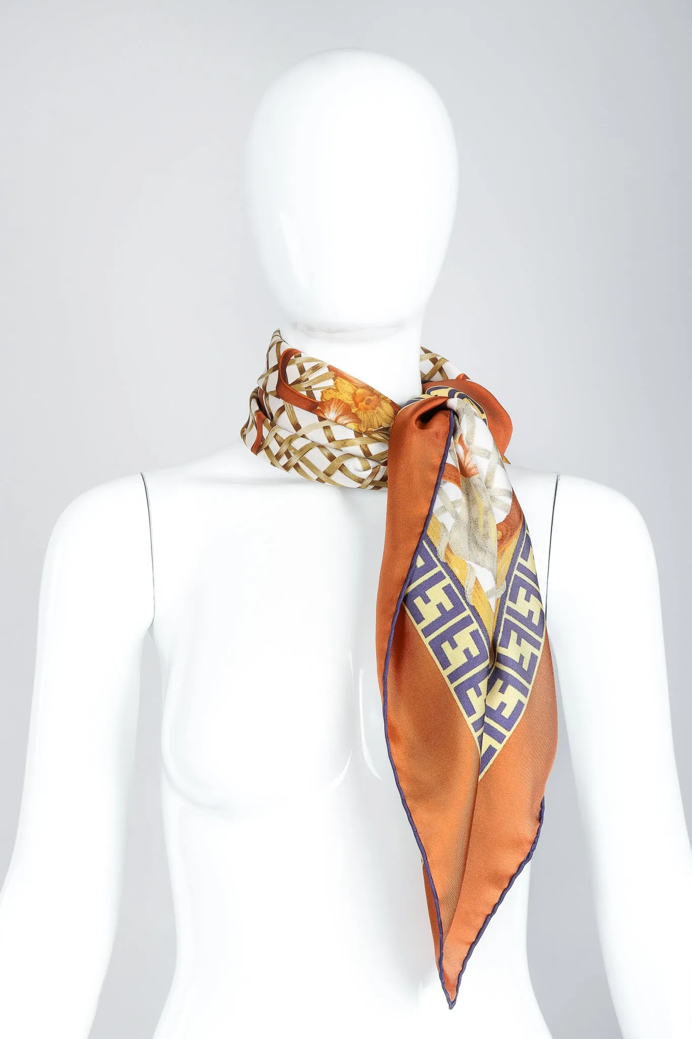 Zucca Basket Backpack Print Scarf